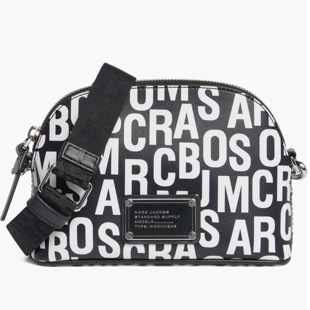 MARC JACOBS Jumbled Logo Dome Crossbody Bag